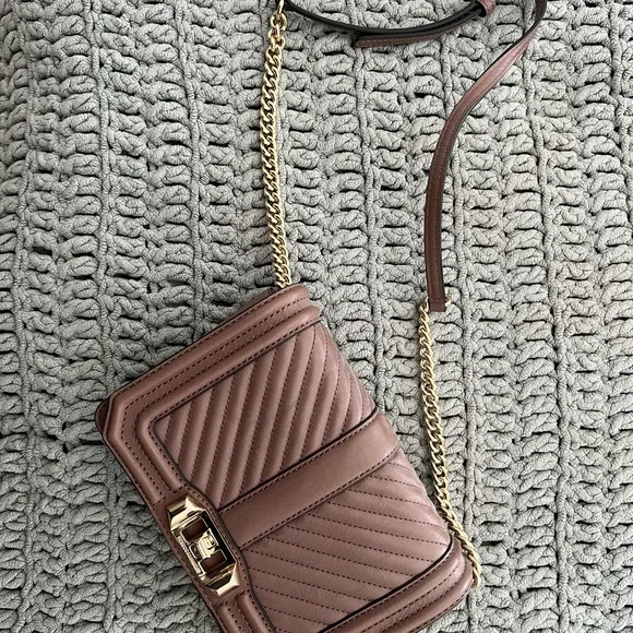 Rebecca Minkoff Brown Quilted Crossbody Bag - Picture 6 of 6
